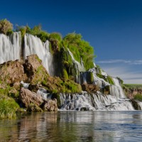 A waterfall in Idaho