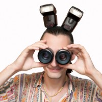 Funny photographer