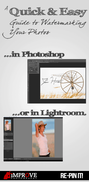 How to add a watermark to your photos in Lightroom or Photoshop, and why it is so important!