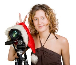 Photographer shooting photos for a client