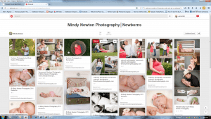 Mindy Newton Photography Pinterest Screenshot Newborns