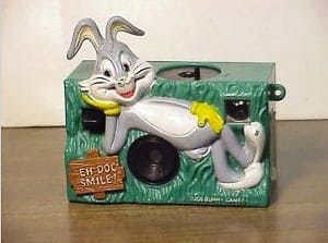 a child's Bugs Bunny instamatic camera