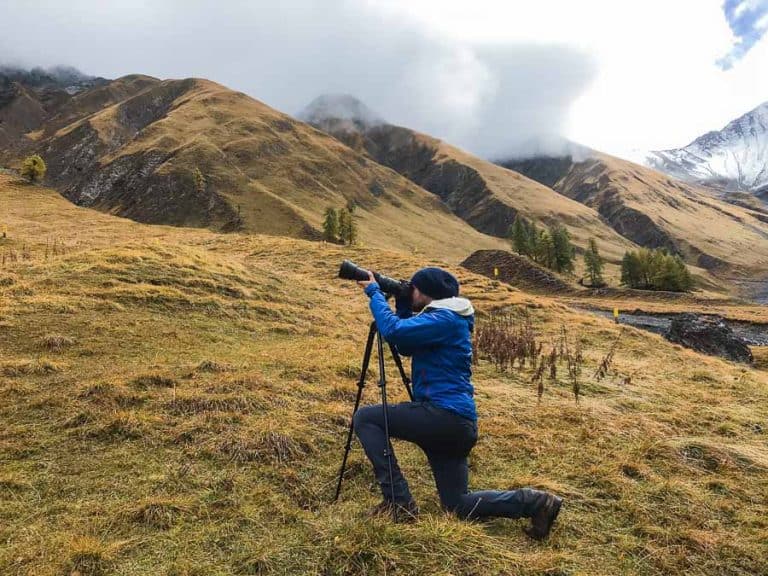carry camera while hiking