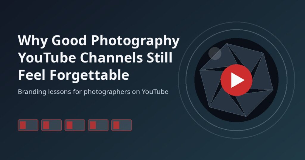 Photography YouTube channel branding